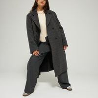 Les Coyotes De Paris Winter Check Classic Coat – Ladida
