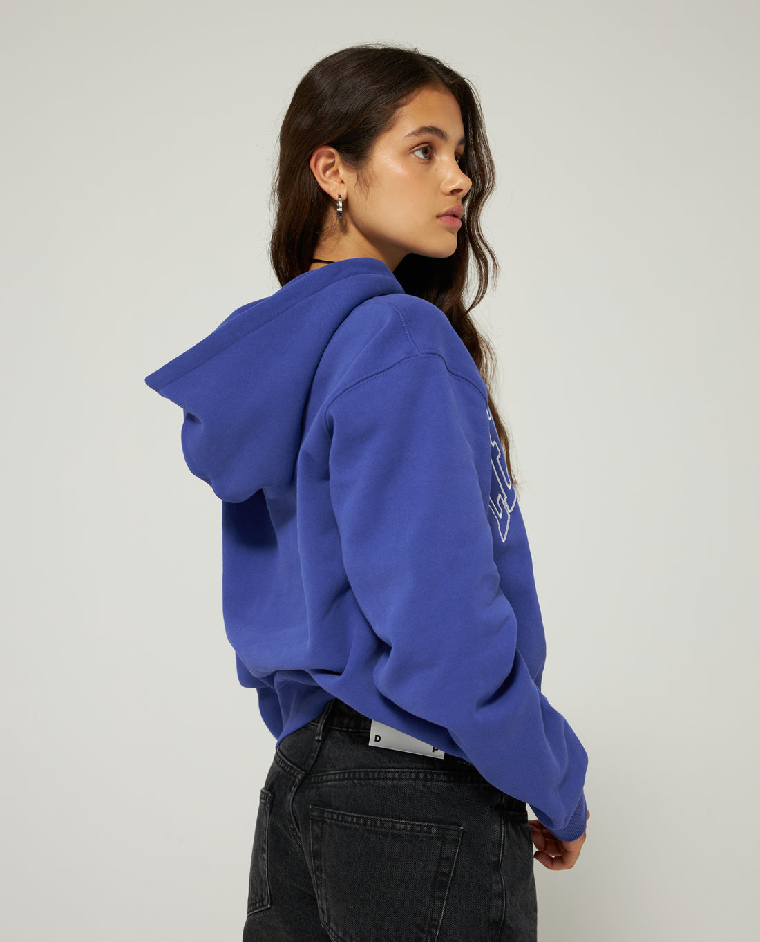 Les Coyotes De Paris Ultramarine Blue Oversized College Hoodie