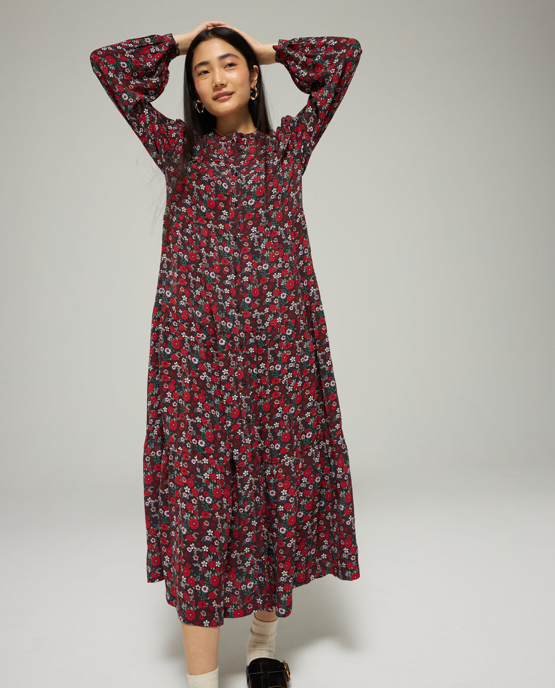 Les Coyotes De Paris Winter Flowerfields Maxi Dress