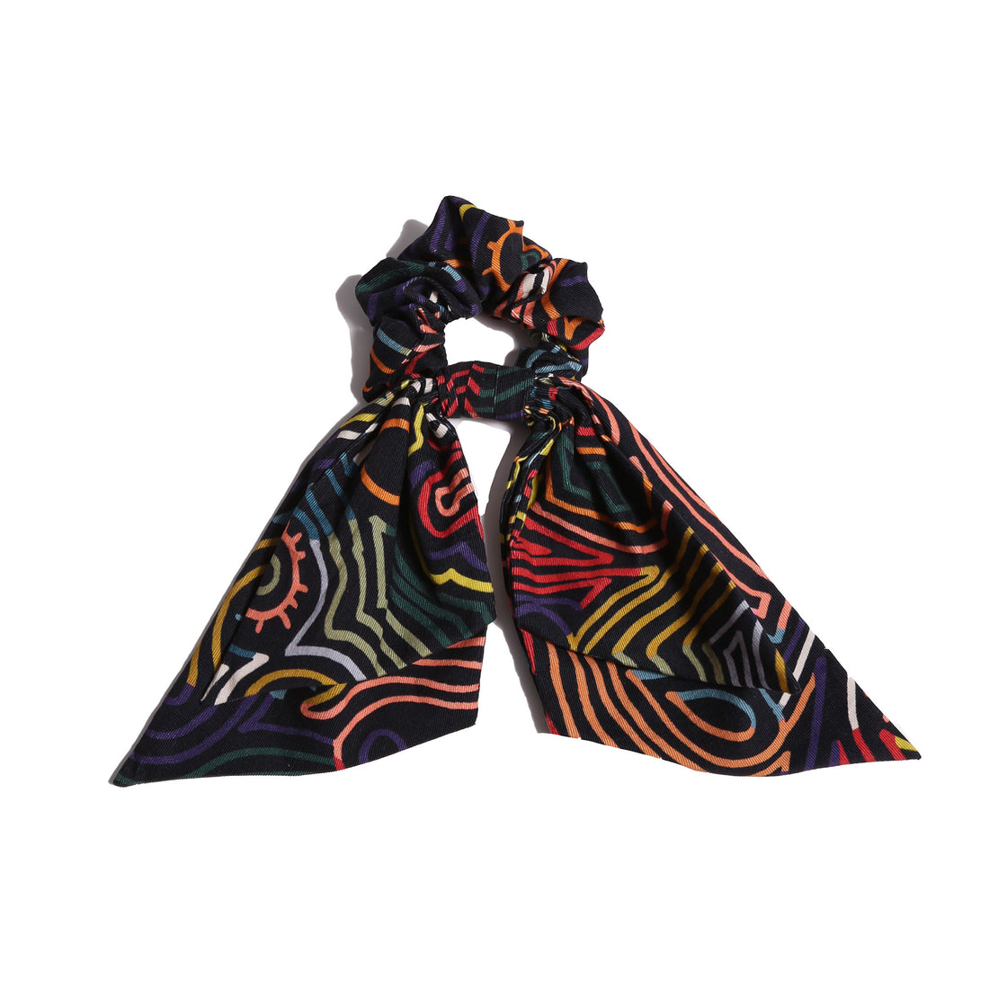 Tia Cibani Rainbow Ankara Scrunchie