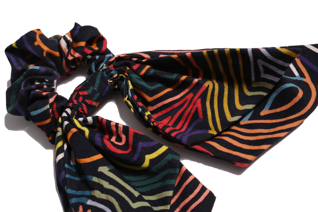 Tia Cibani Rainbow Ankara Scrunchie