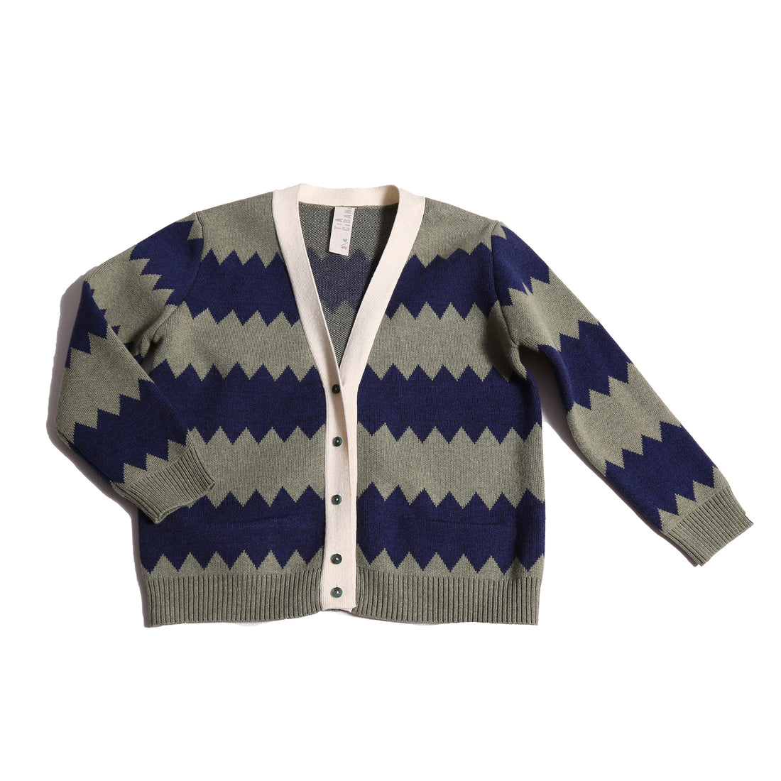 Tia Cibani Sage Mix Mountain Peaks Cardigan