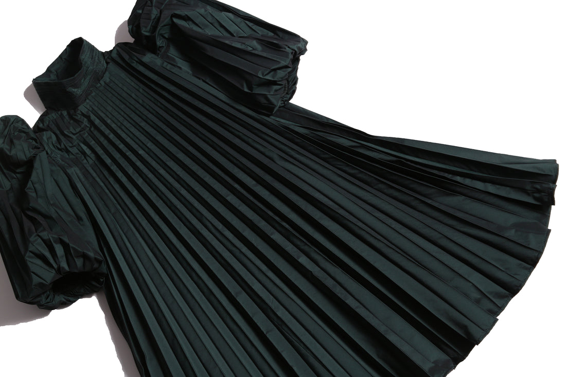 Tia Cibani Moss Harriet Pleated Frock