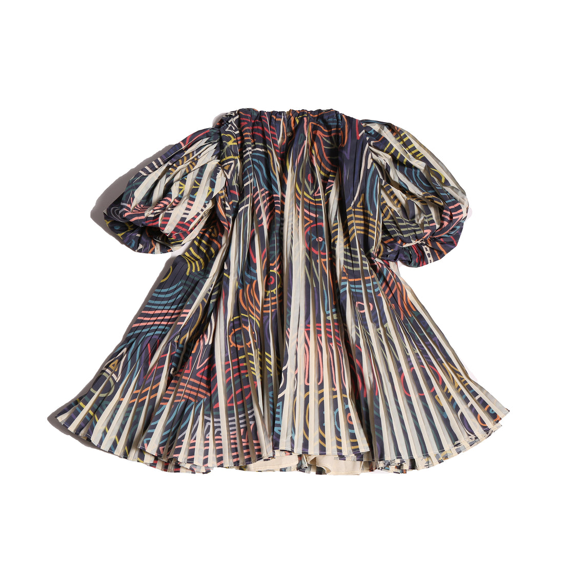 Tia Cibani Opal Mix Harriet Pleated Frock