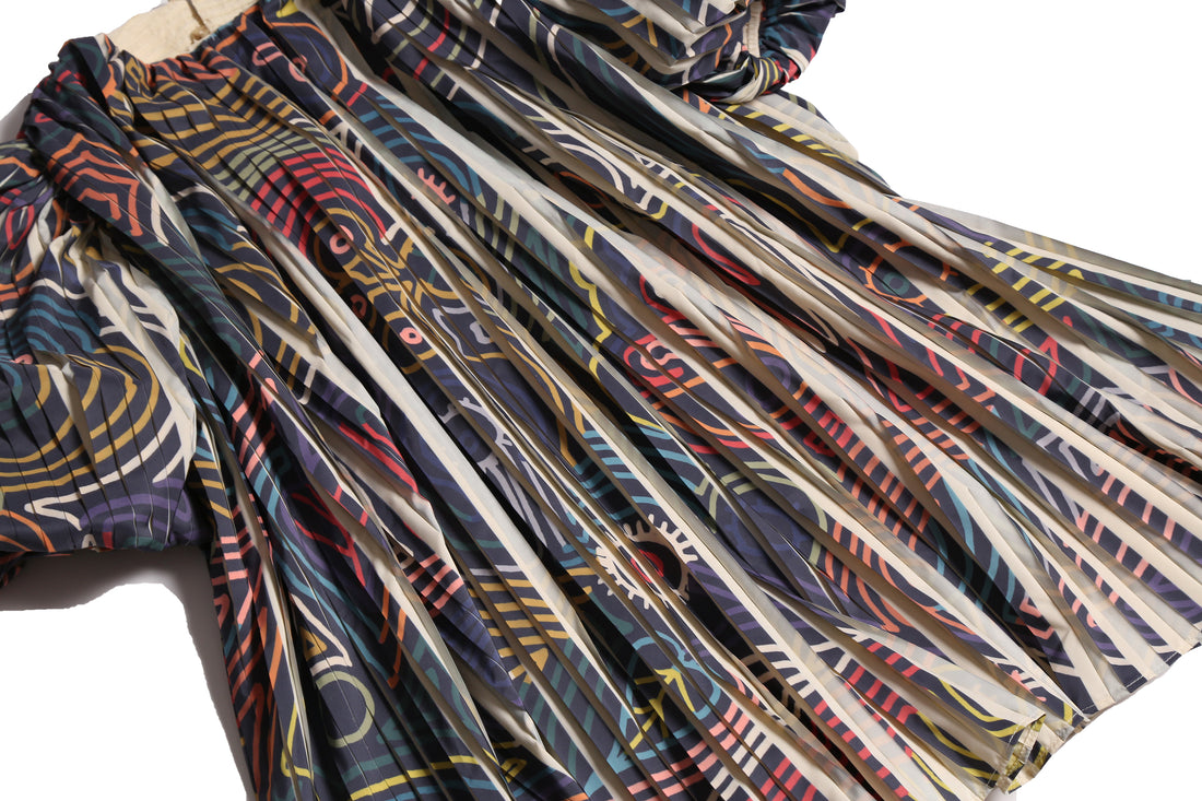 Tia Cibani Opal Mix Harriet Pleated Frock