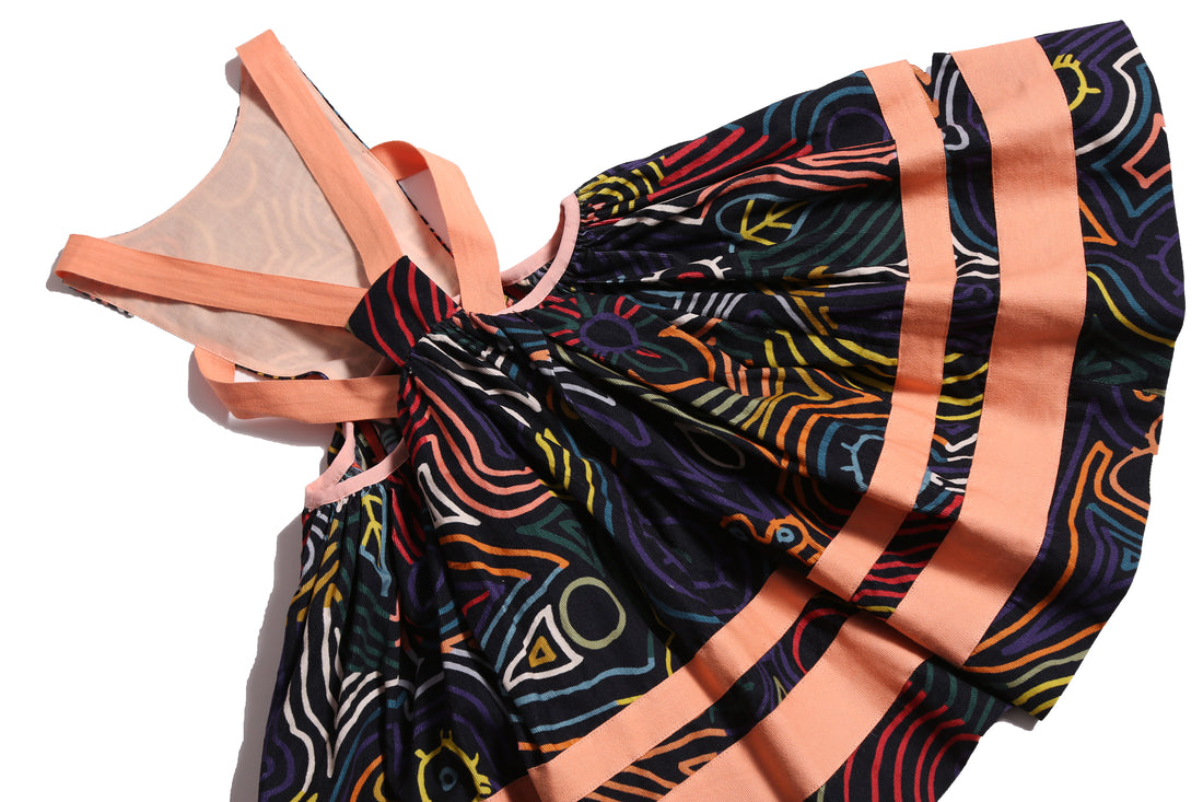 Tia Cibani Rainbow Ivy Jalisco Apron Frock