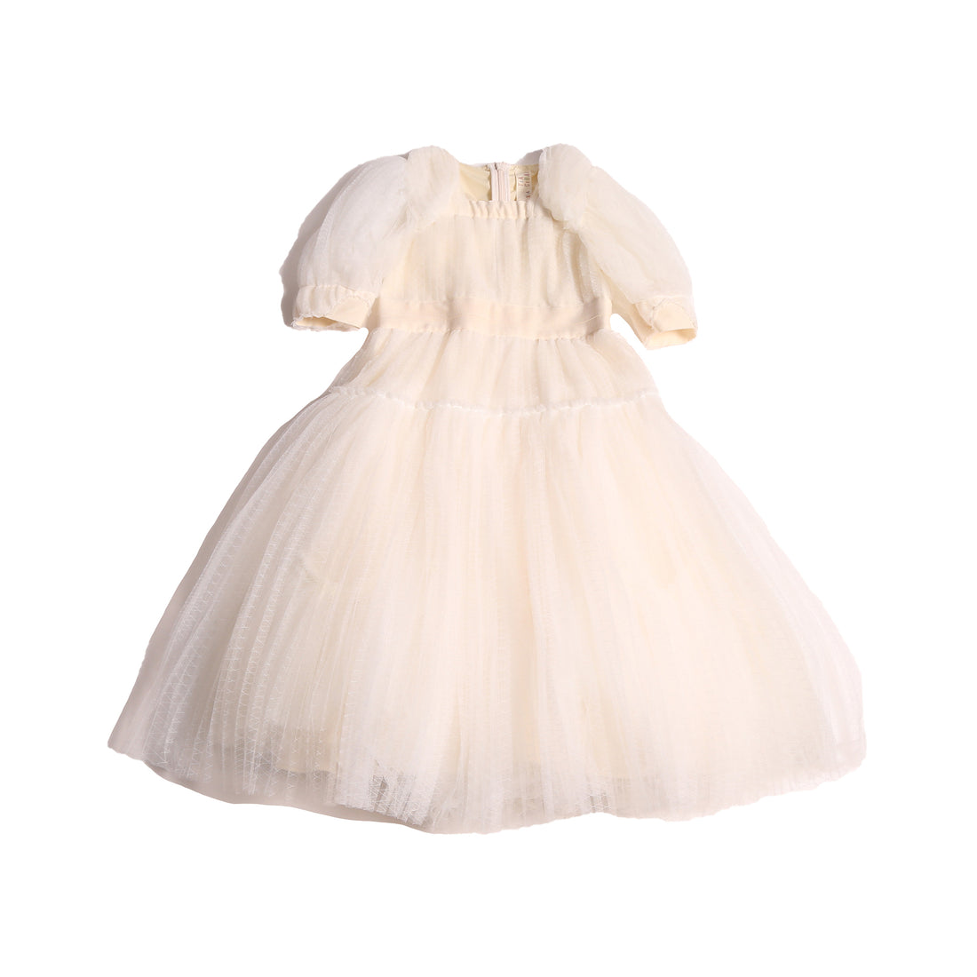 Tia Cibani Opal Cornucopia Tiered Tulle Maxi