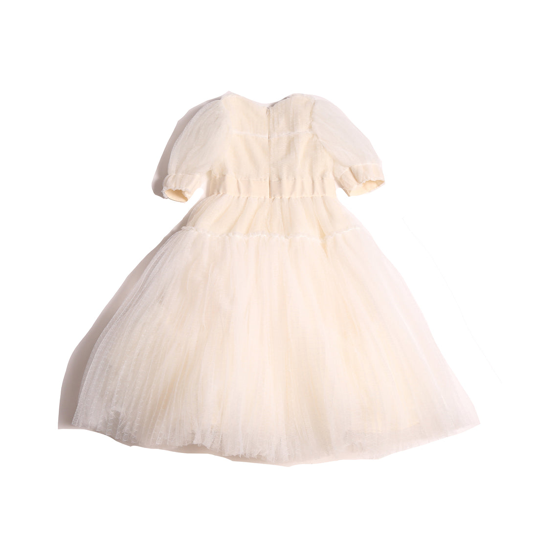 Tia Cibani Opal Cornucopia Tiered Tulle Maxi