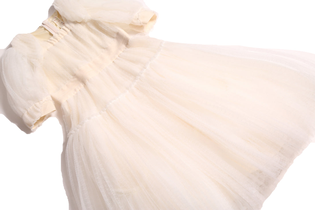 Tia Cibani Opal Cornucopia Tiered Tulle Maxi