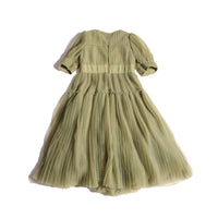 Tia Cibani Sage Cornucopia Tiered Tulle Maxi