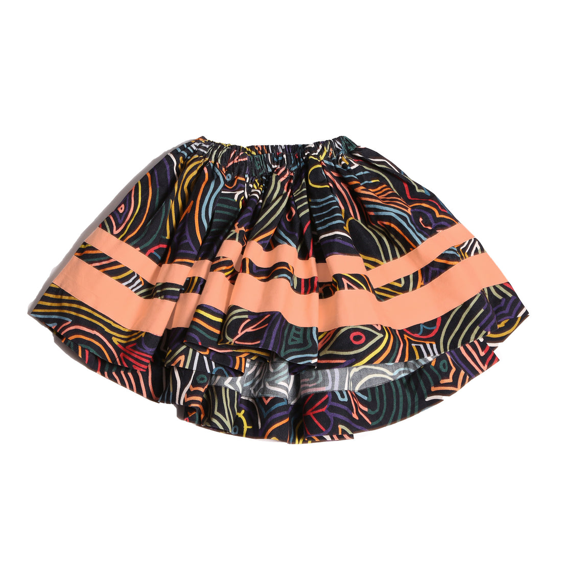 Tia Cibani Rainbow Ivy Jalisco Tiered Skirt