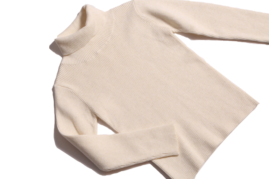 Tia Cibani Opal Slim Fit Ribbed Turtleneck