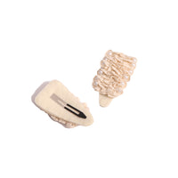 Tia Cibani Opal Scrolled Lace Gael Hair Clips