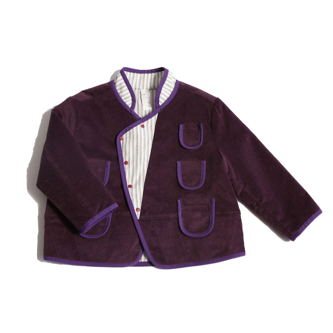 Tia Cibani Prune Mix Malok Patchwork Jacket