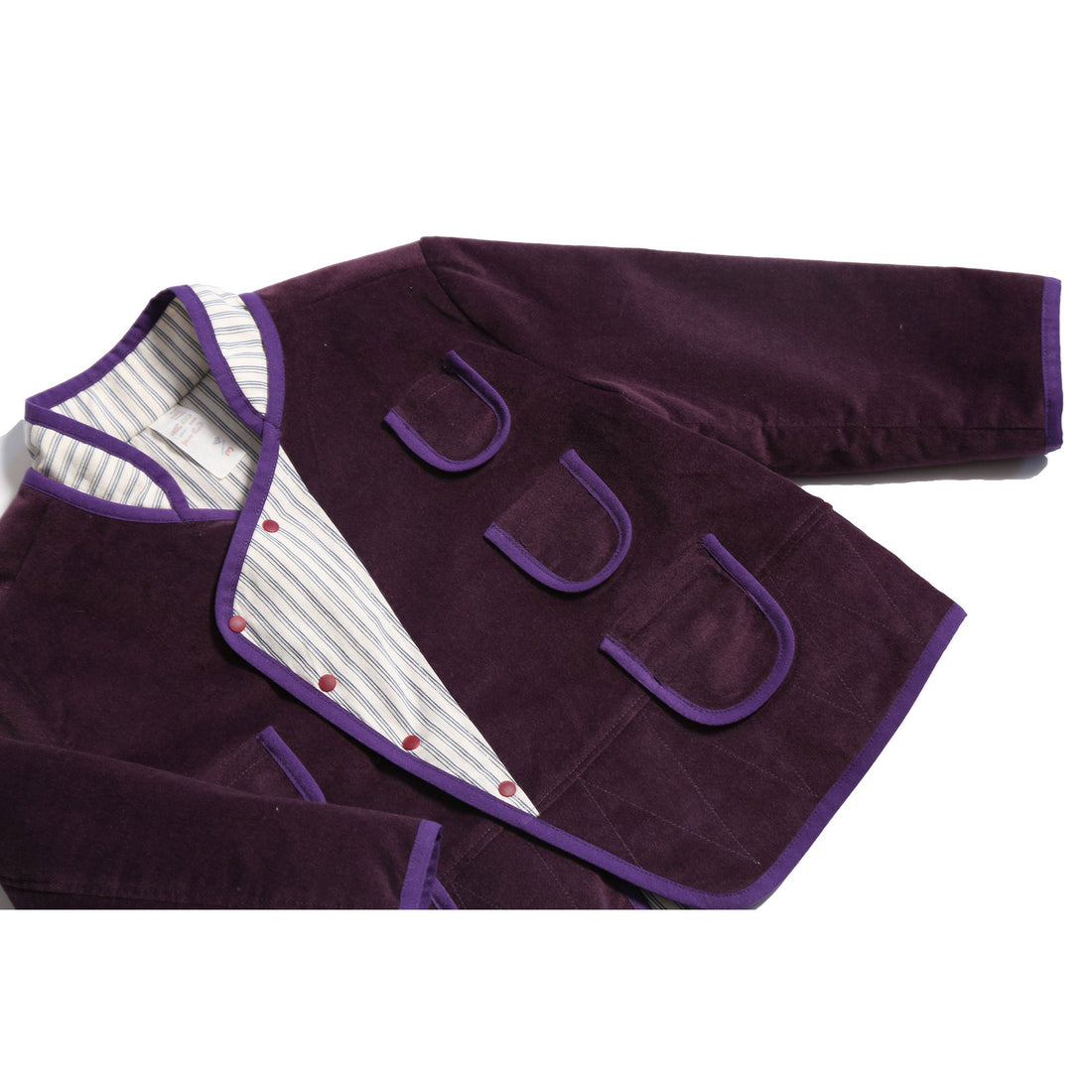 Tia Cibani Prune Mix Malok Patchwork Jacket