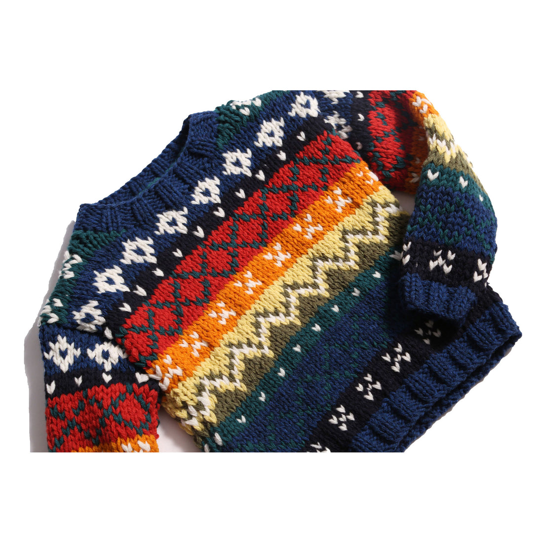 Tia Cibani Breton Mix Fair Isle Sweater