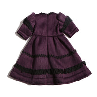 Tia Cibani Prune Ruffle Lace Gael Dress