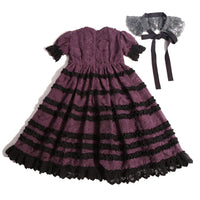 Tia Cibani Prune Fit and Flare Gael Gown