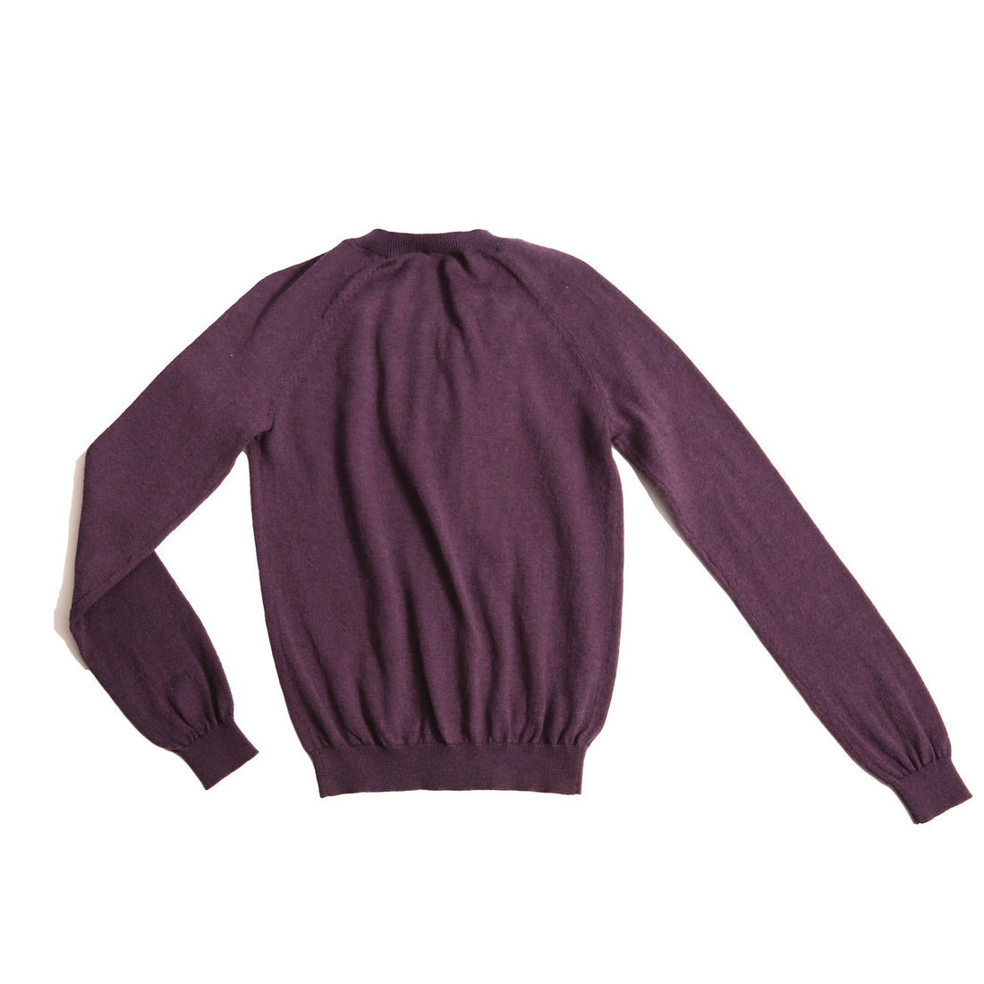 Tia Cibani Prune Classic Crewneck Cardigan