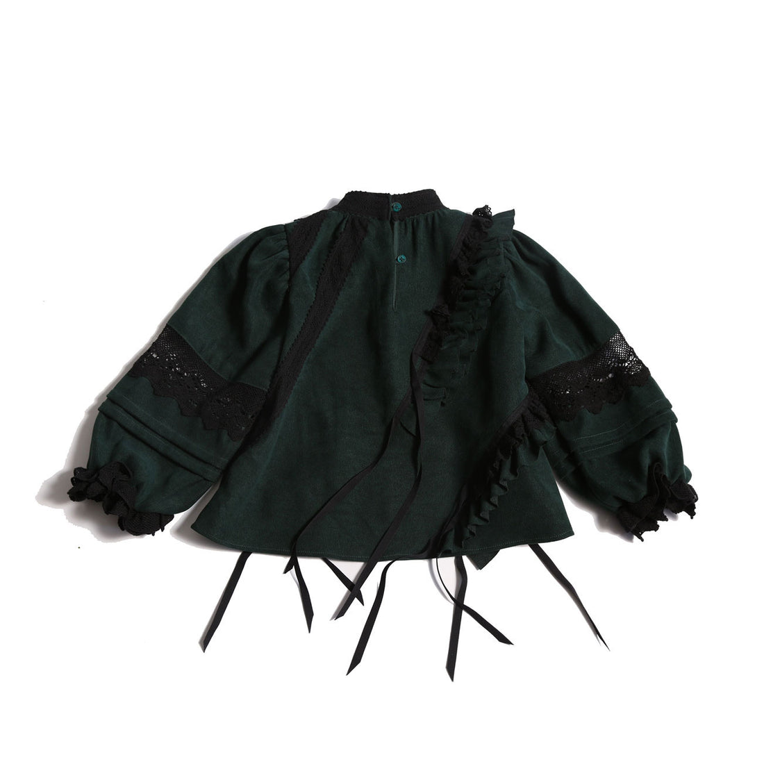 Tia Cibani Celtic Ruffled Party Brittany Blouse