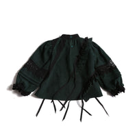 Tia Cibani Celtic Ruffled Party Brittany Blouse