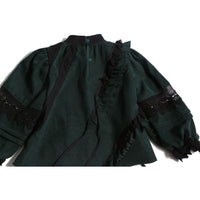 Tia Cibani Celtic Ruffled Party Brittany Blouse