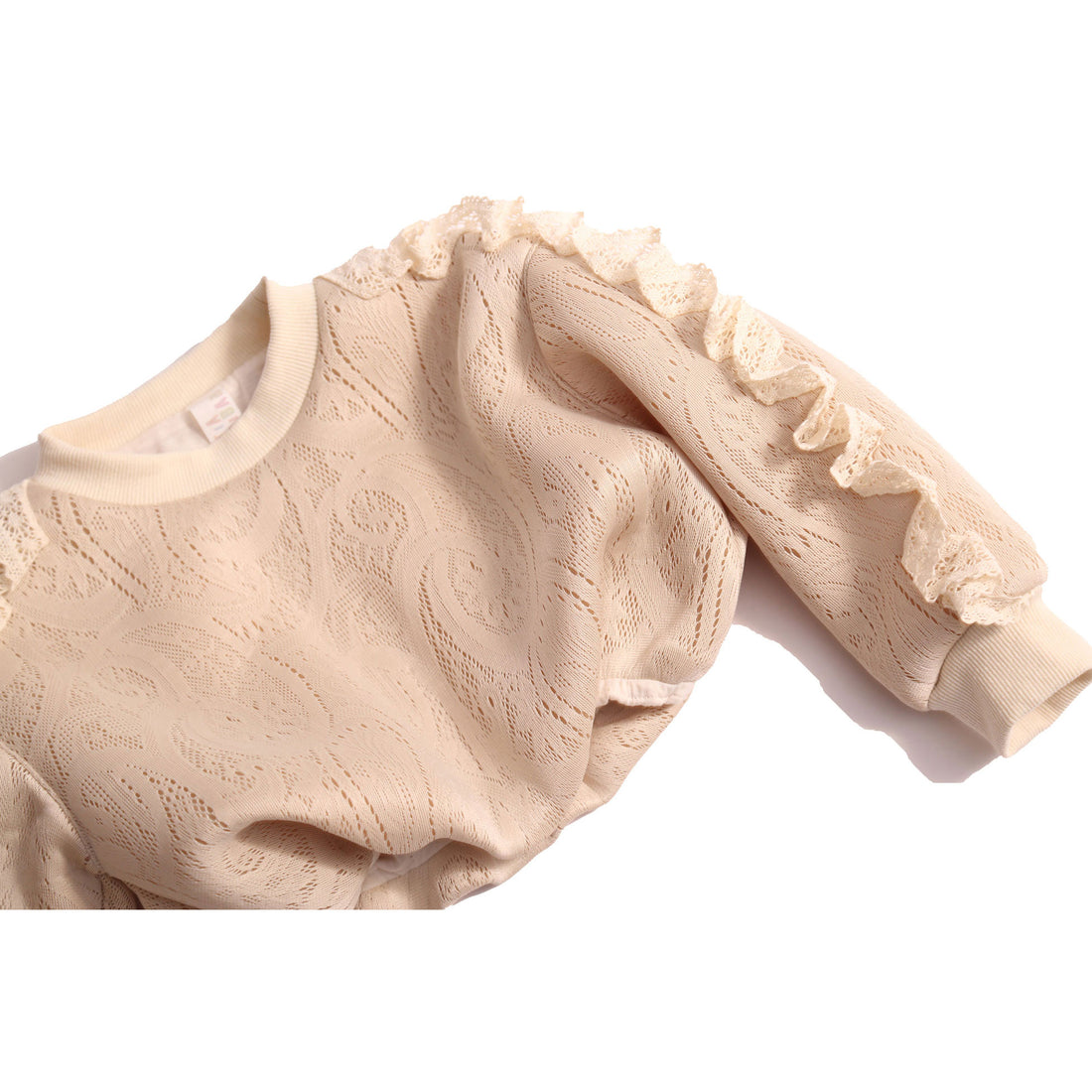 Tia Cibani Opal Ruffled Lace Gael Sweatshirt