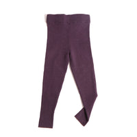 Tia Cibani Prune Slim Fit Ribbed Legging