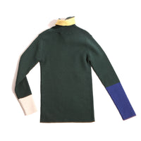 Tia Cibani Celtic Mix Patchwork Turtleneck
