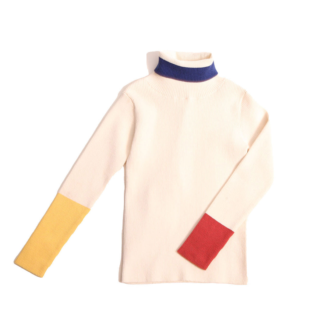 Tia Cibani Opal Mix Patchwork Turtleneck