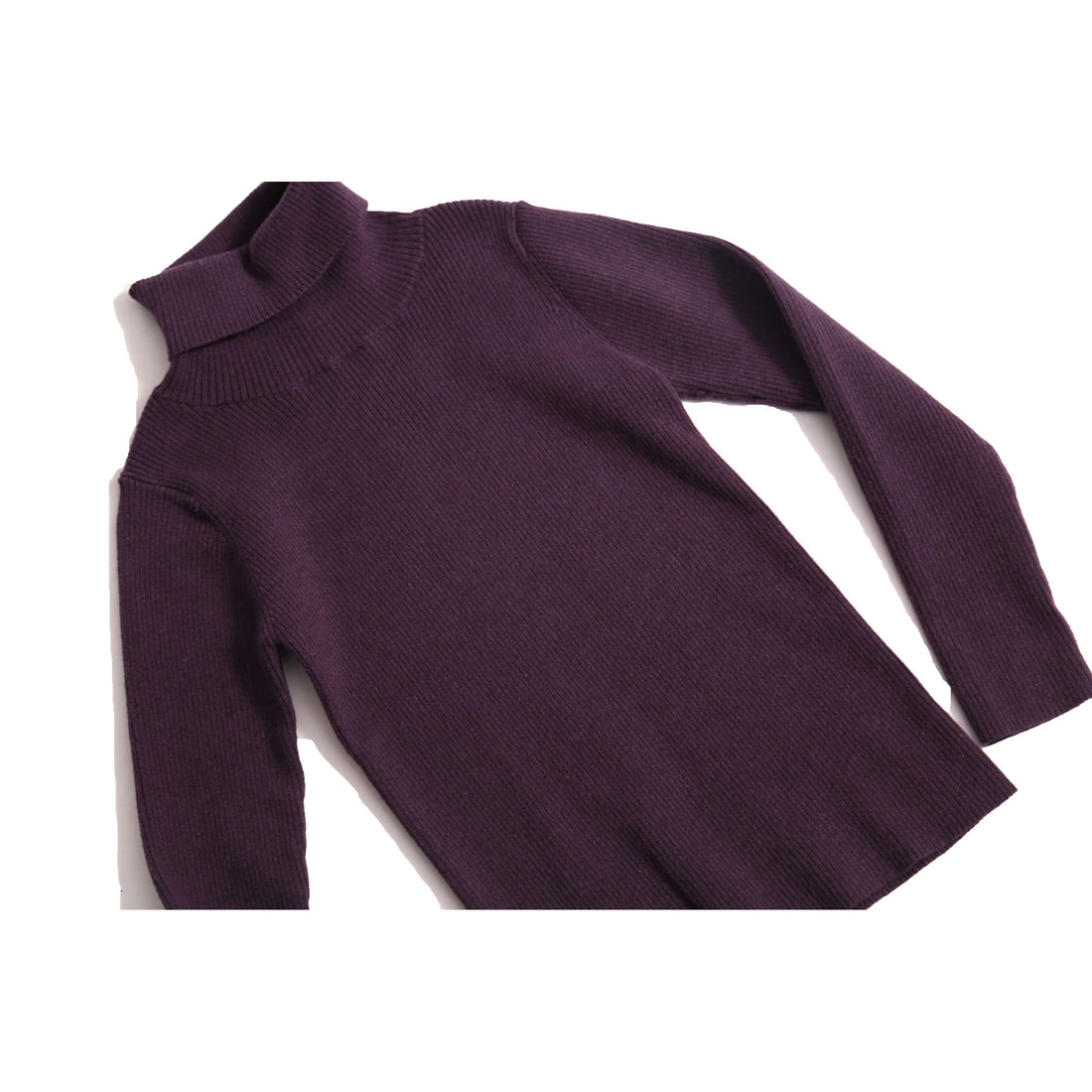 Tia Cibani Prune Slim Fit Turtleneck