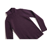 Tia Cibani Prune Slim Fit Turtleneck
