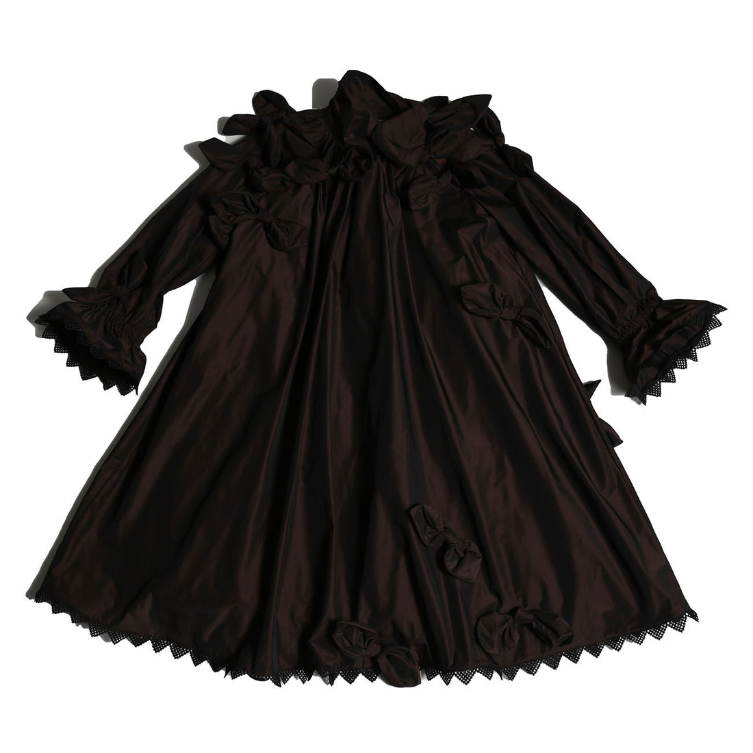 Tia Cibani Raisin Estrella Bow Embellished Frock