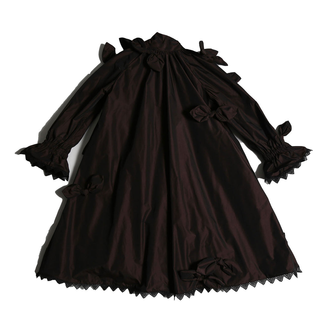 Tia Cibani Raisin Estrella Bow Embellished Frock