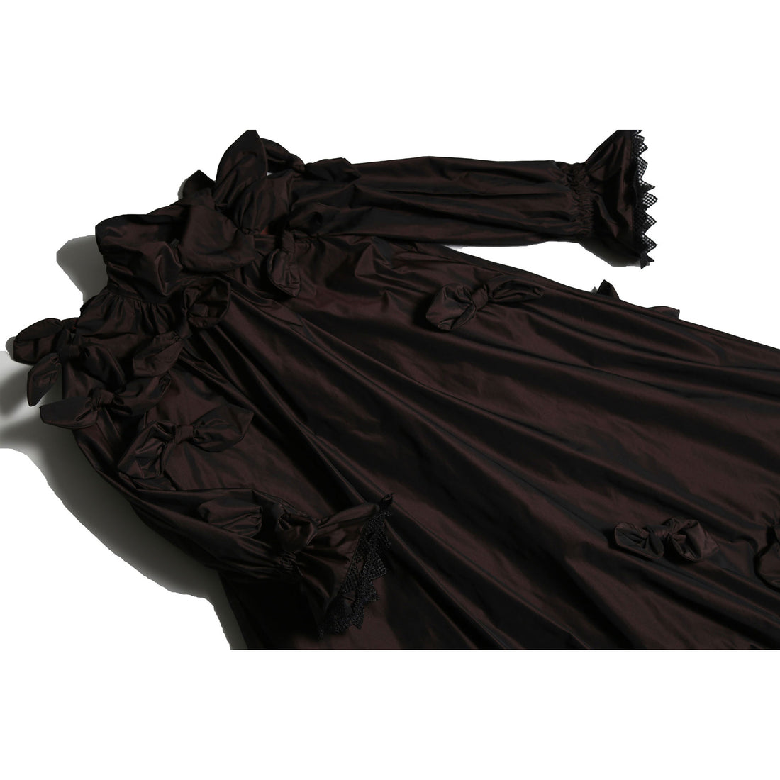 Tia Cibani Raisin Estrella Bow Embellished Frock