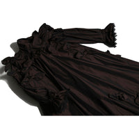 Tia Cibani Raisin Estrella Bow Embellished Frock