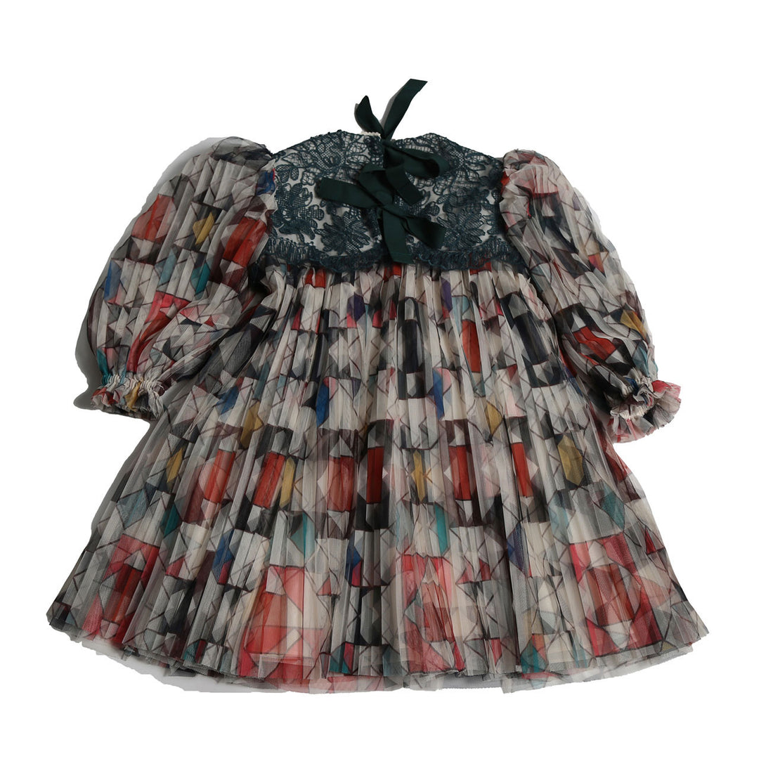 Tia Cibani Rainbow Luna Pleated Frock