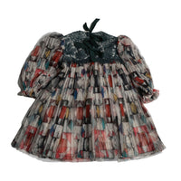 Tia Cibani Rainbow Luna Pleated Frock