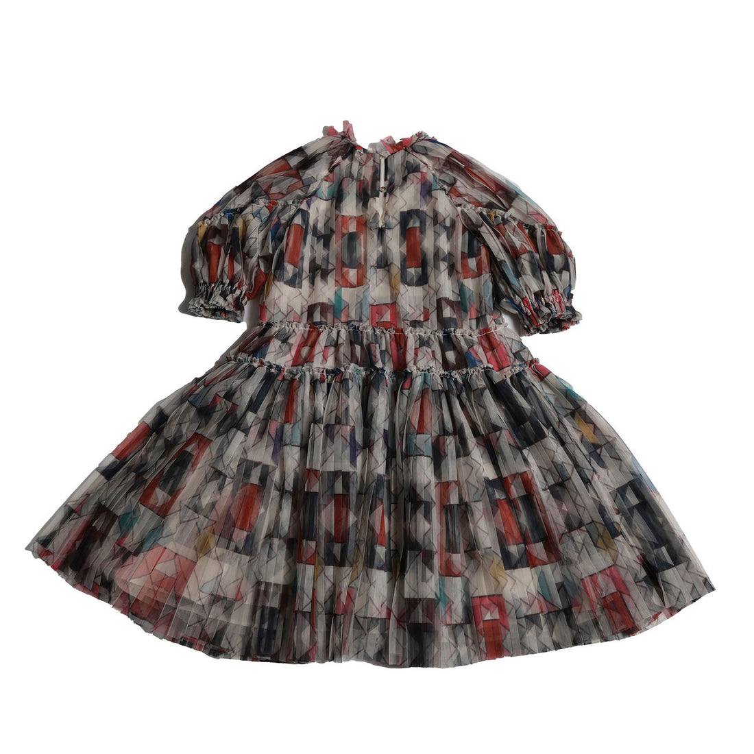 Tia Cibani Rainbow Luna Pleated Gown
