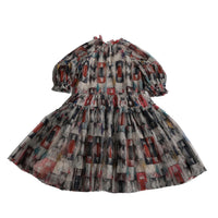 Tia Cibani Rainbow Luna Pleated Gown