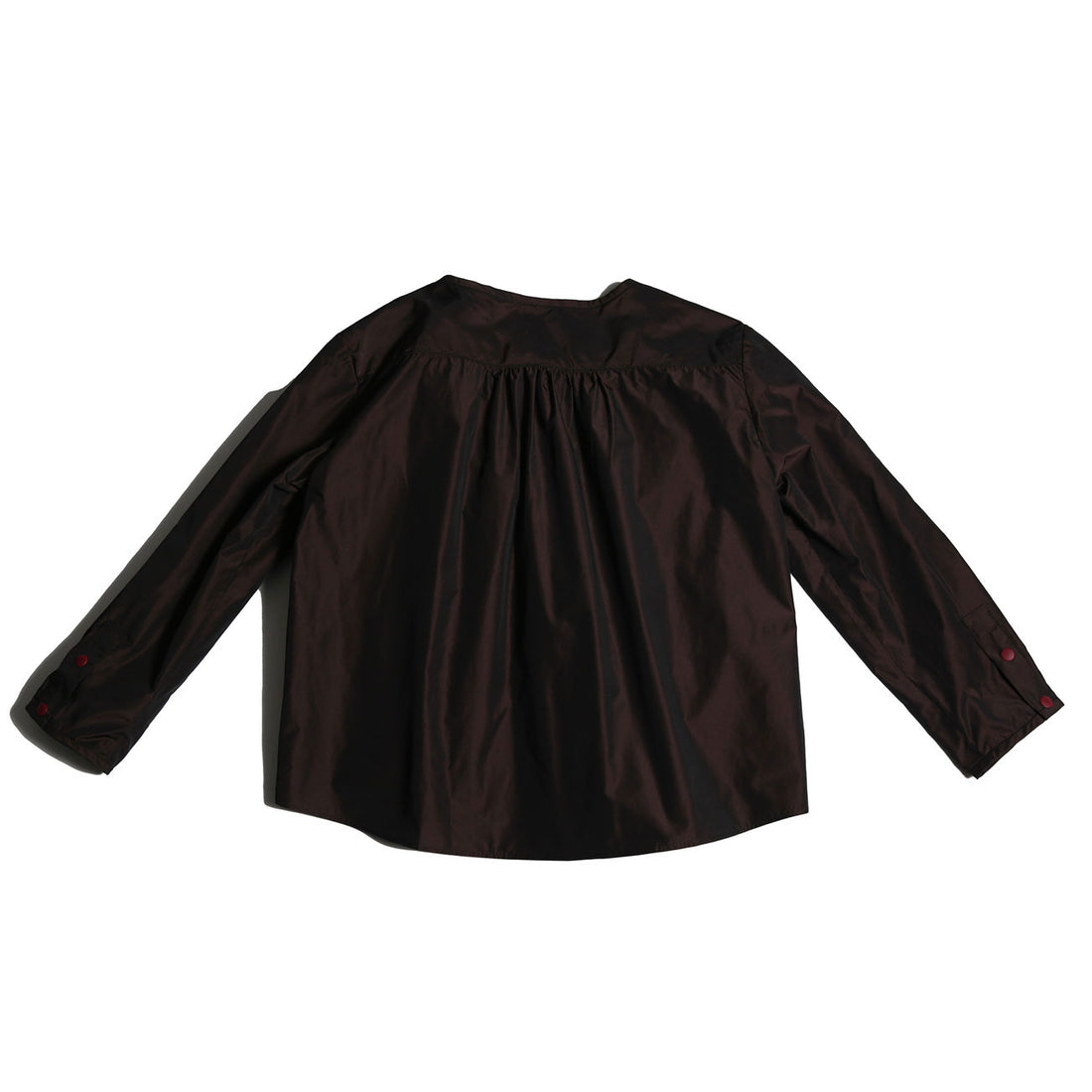 Tia Cibani Raisin Estrella Draped Bow Blouse