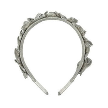 Tia Cibani Ivory Ruched Headband