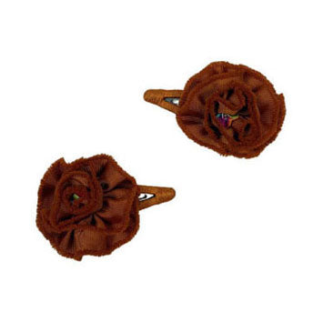 Tia Cibani Copper Ribbon Flower Clip Set