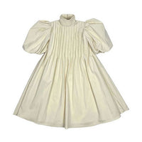 Tia Cibani Ivory Harriet Pin Tuck Dress