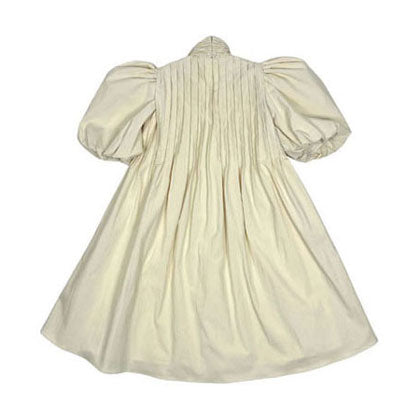 Tia Cibani Ivory Harriet Pin Tuck Dress