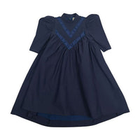 Tia Cibani Denim 3/4 Sleeve Maxi Dress