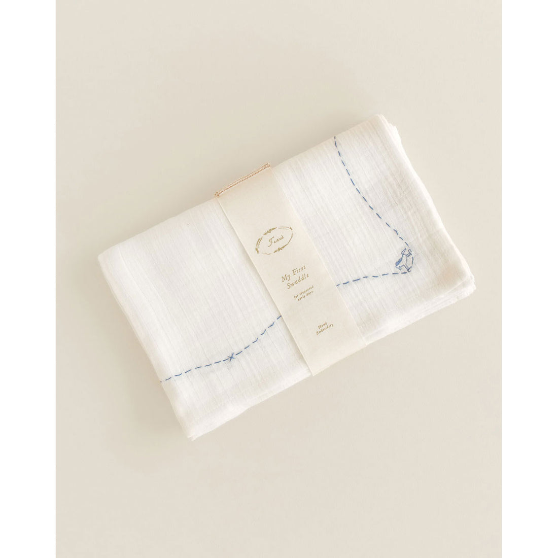 Ferne Rocking Horse Embroidered Swaddle