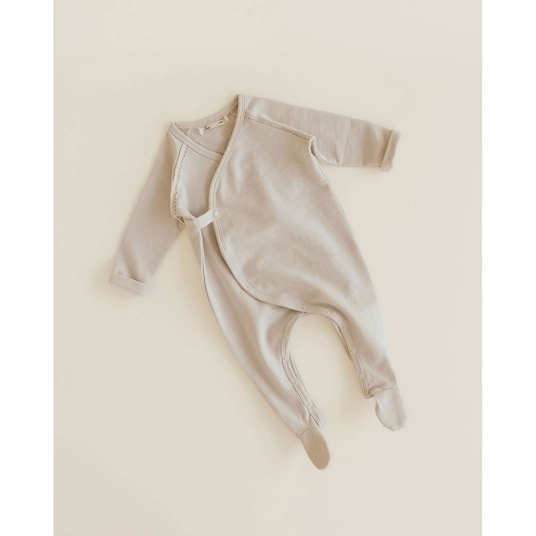 Ferne Oat Melange/Luggage Stitching Flap Footie