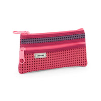 Light + Nine Flat Pencil Pouch Multi Rose