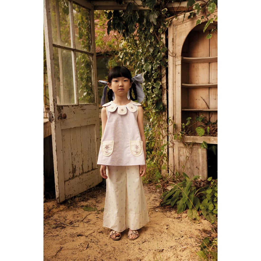 Apolina Wallflower/Studio Calico Cream Flora Trouser Set